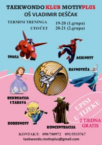 TKD klub Motiv plus letak